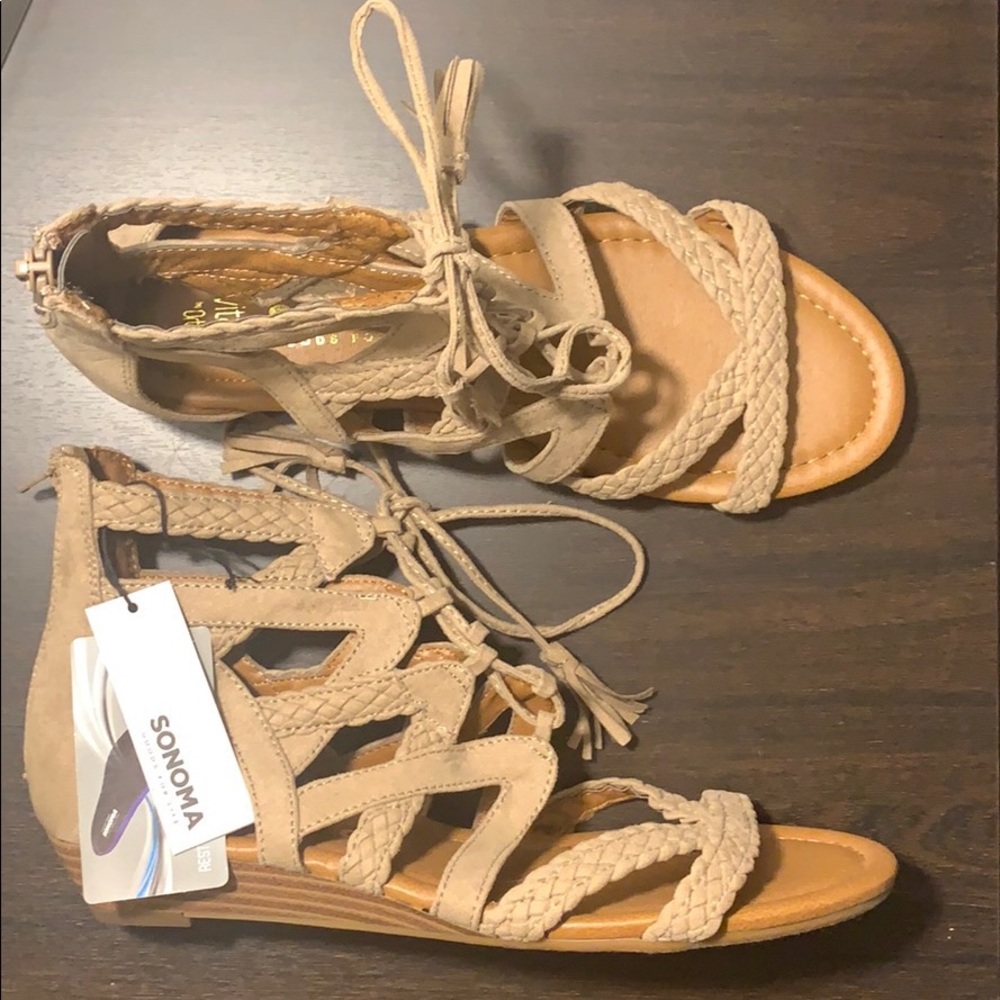 Tan sandals